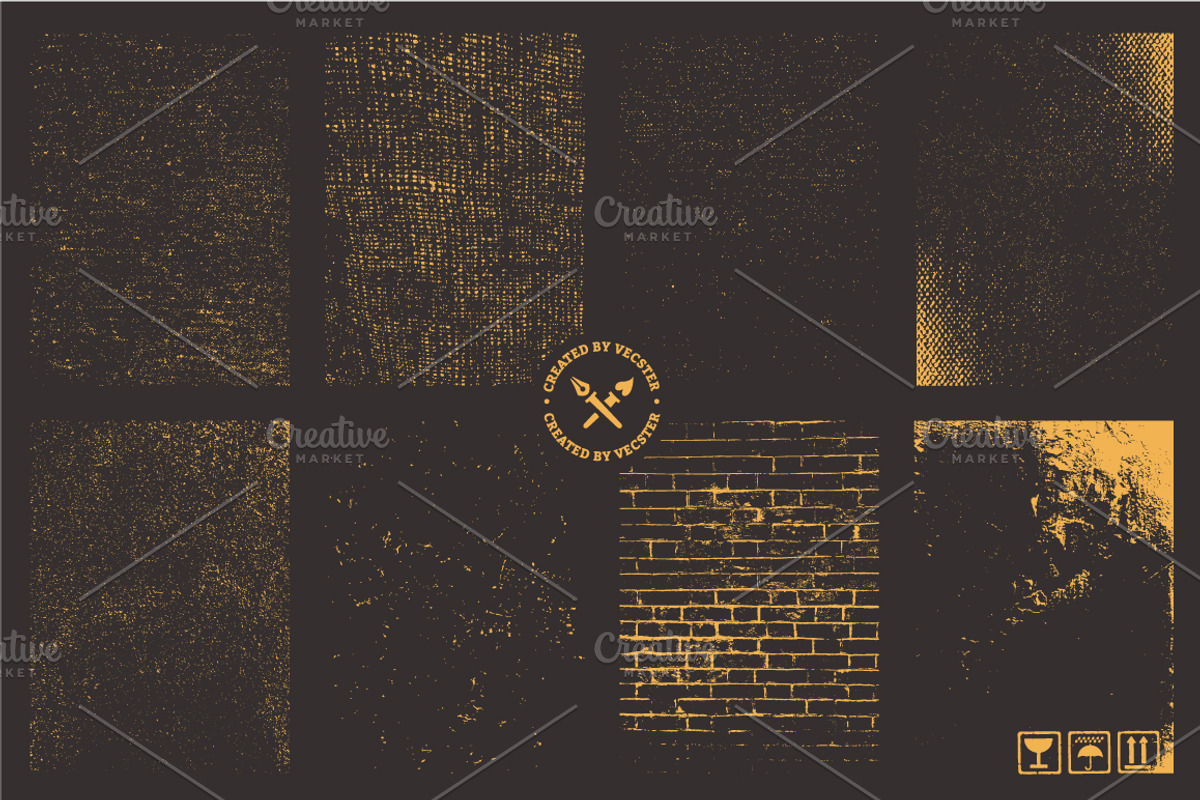 Grunge Textures Vector Pack, a Texture Graphic by Vecster (Photo 4 of 7)