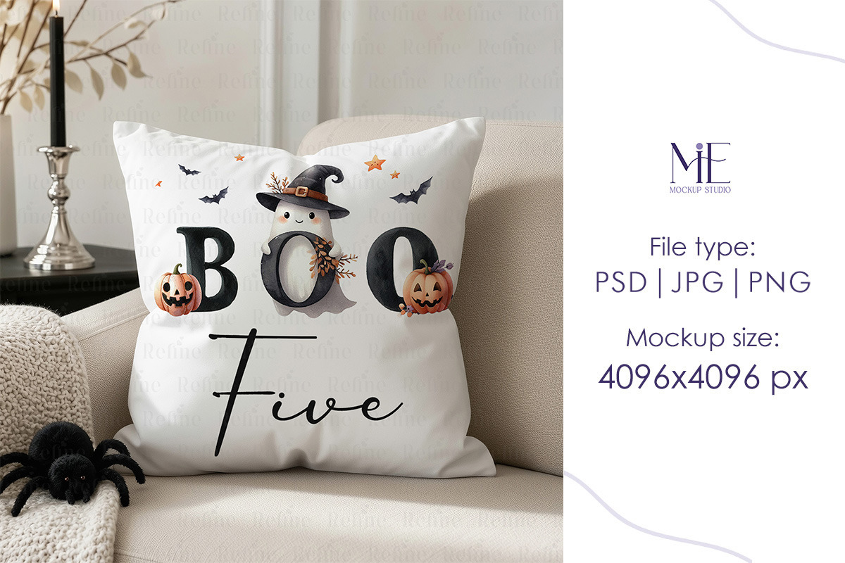 Square Pillow Cushion PSD Mockup, a Household Mockup by Mie Mockup Studio (Photo 7 of 7)