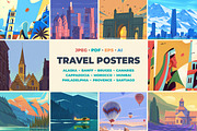 Travel posters. Part 6., an Illustration by Red Monkey (Thumbnail 1 of 13)