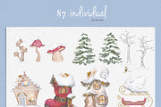 Fairy Christmas-Winter Illustrations, a Seasonal Illustration by Pretty Little Lines (Thumbnail 14 of 16)