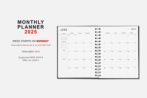 2025 Weekly & Monthly Planner Bundle