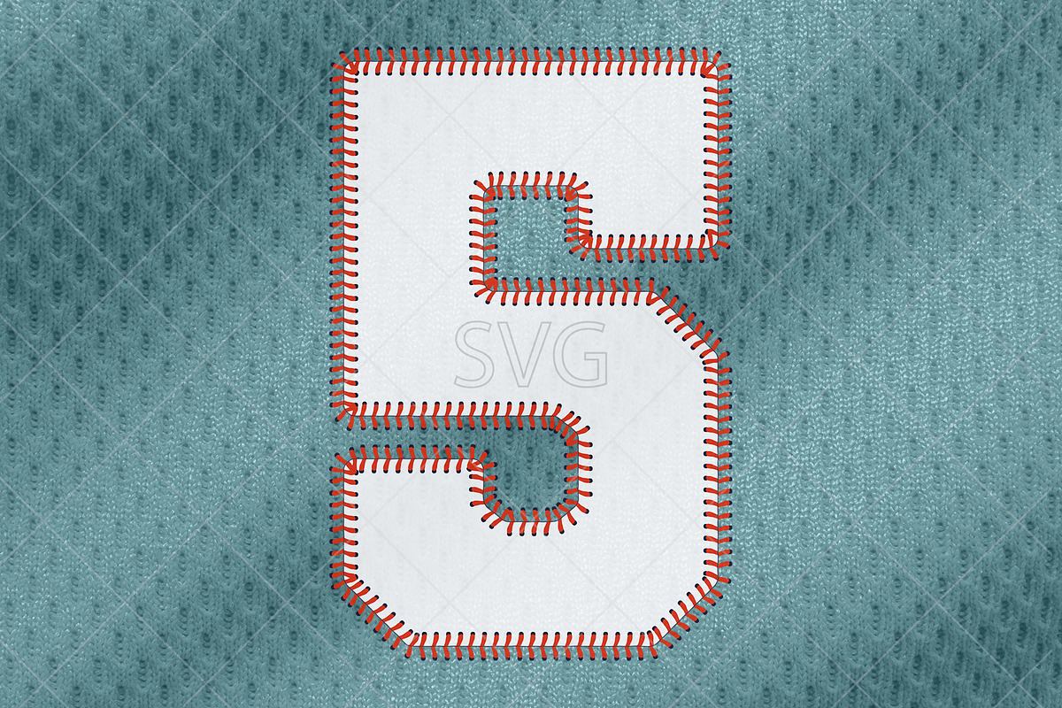 Baseball Numbers Font. SVG, PNG, an Object Graphic by MockupsBox (Photo 7 of 11)