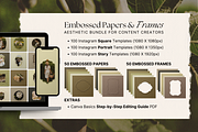Embossed Papers and Frames Bundle, a Social Media Template by The Flossy Finch (Thumbnail 2 of 22)