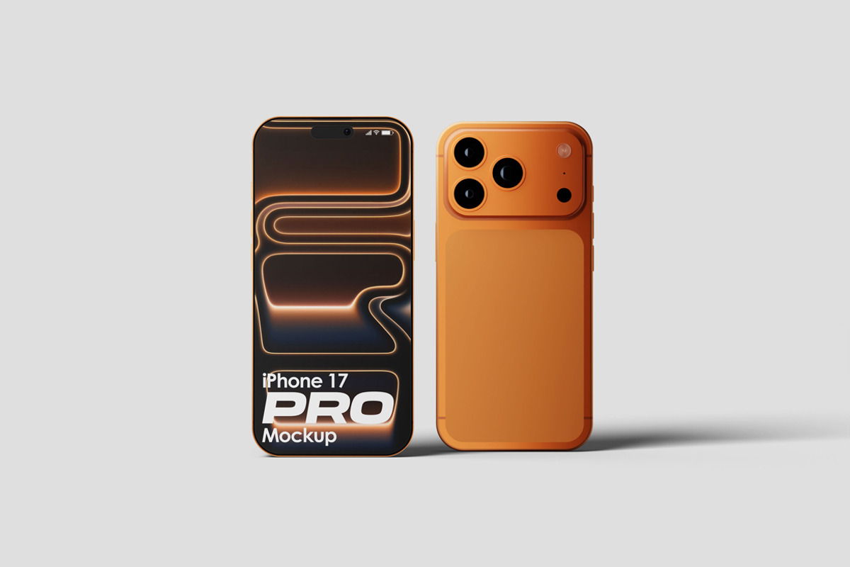iPhone 17 Pro Mockup, an iPhone Mockup by scribrostudio (Photo 5 of 13)