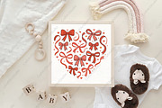 Coquette Valentines Heart PNG, an Illustration by CraftArtStudio (Thumbnail 4 of 4)