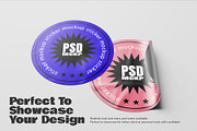 Round Sticker Label Mockup Set, a Merchandise Mockup by Remnand Studio (Thumbnail 5 of 9)