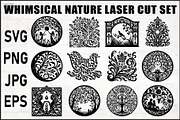 Fantasy Nature Laser Cut Set, an Object Graphic by jahid234 (Thumbnail 1 of 13)