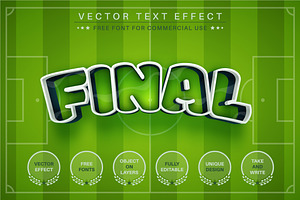 Sport Football Editable Text Effect