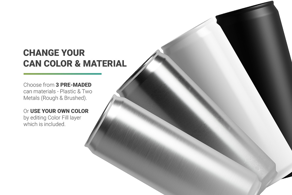 355ml Sleek Can Mockup, a Packaging Mockup by AY Mock-Ups (Photo 4 of 9)