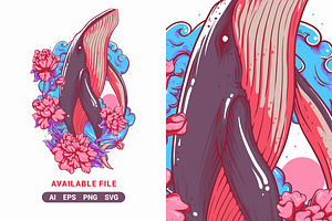 Whale Vector Illustration