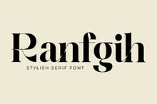 Ranfgih Stylish Serif Font