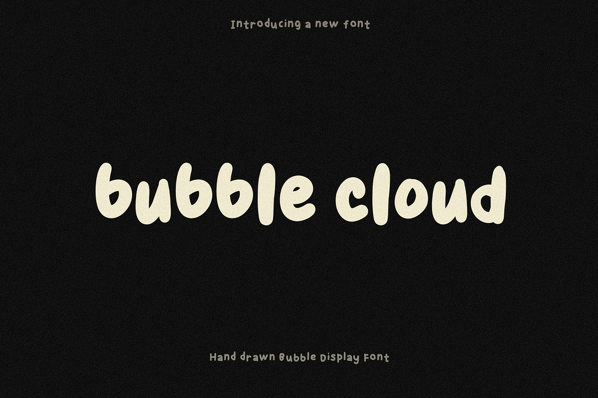 Bubble Cloud Handwritten Bold Font, a Handwritten Font by Ashiya Pixel (Photo 1 of 9)