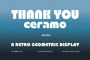 Ceramo – Retro Geometric Display, a Sans Serif Font by Drizy (Thumbnail 10 of 10)