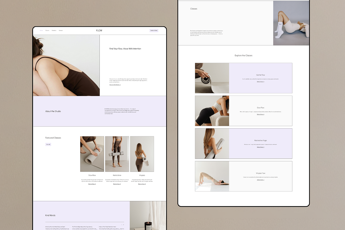 Yoga Studio Website Template preview 5