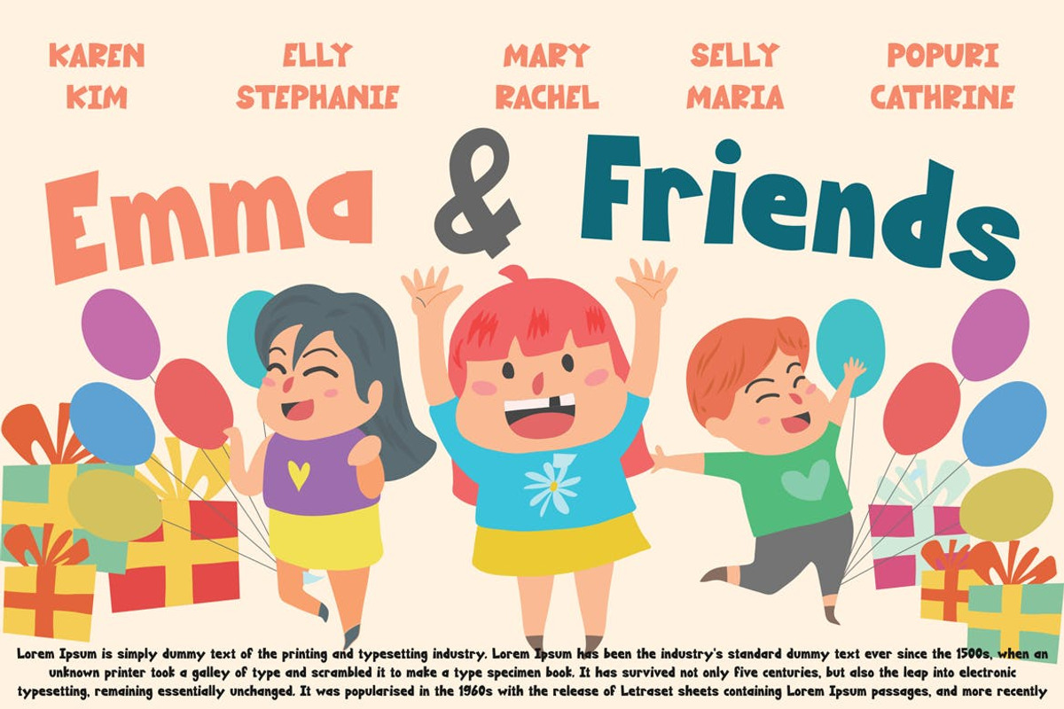 Stupendous Jack - Kids Font, a Sans Serif Font by tokokoo (Photo 9 of 13)