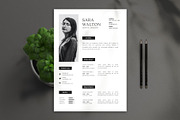 Minimal Resume CV, a Resume Template by Saman Osama (Thumbnail 2 of 3)