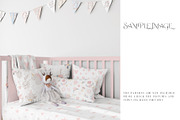 Baby Crib Duvet & Pillows Mockup, a Household Mockup by mock-ups (Thumbnail 12 of 13)