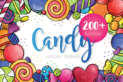 Watercolor Candy Clipart, a Food Illustration by Ale Estrada (Thumbnail 1 of 6)