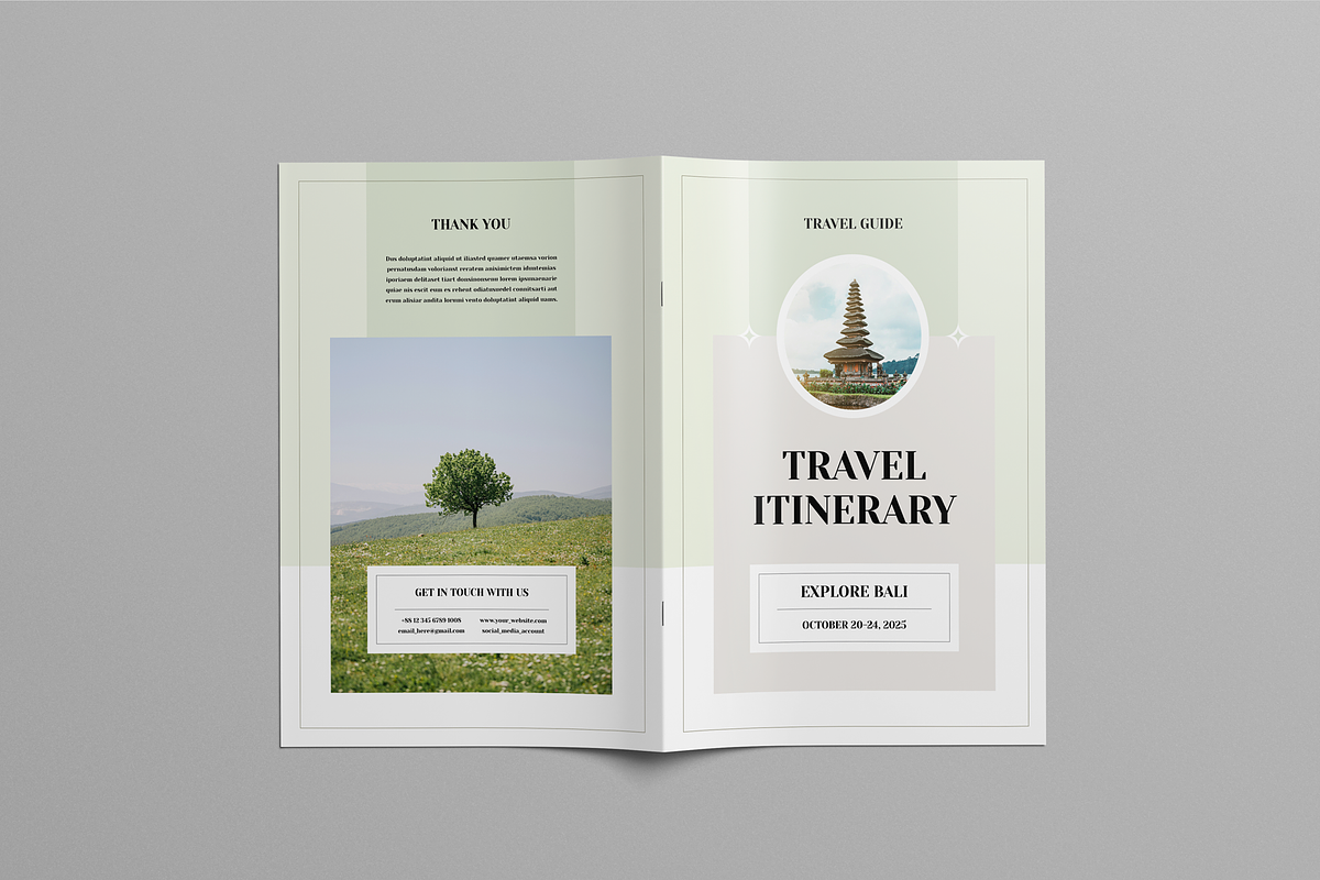Travel Itinerary Book, a Magazine Template by Leaflove (Photo 8 of 9)