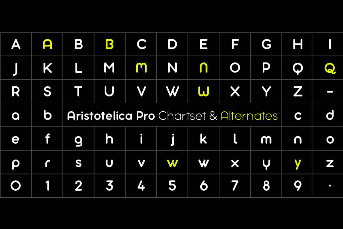 Aristotelica Pro - 43 fonts, a Sans Serif Font by Zetafonts (Photo 5 of 13)
