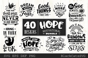 Hope motivational Bundle SVG bundle