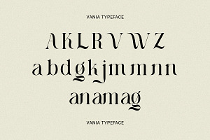 Vania - Elegant Branding Typeface