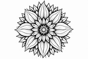 Intricate Mandala Coloring Set, an Illustration by hafijul (Thumbnail 10 of 11)