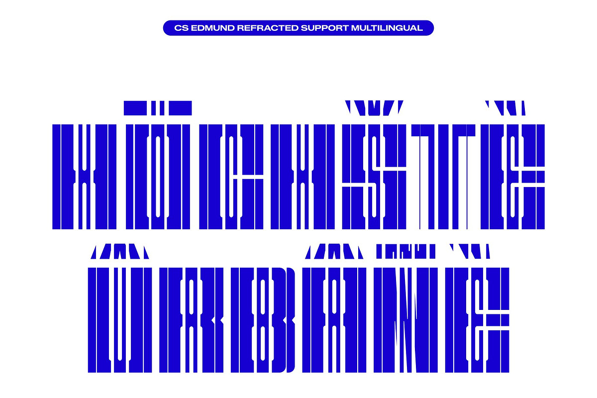 CS Edmund Refracted, a Sans Serif Font by Craft Supply Co. (Photo 7 of 8)