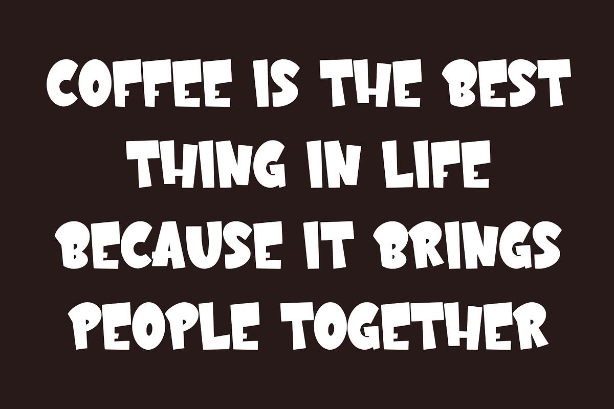 Bariso Cawfu Bold Display Font, a Sans Serif Font by Maulana Creative (Photo 6 of 7)