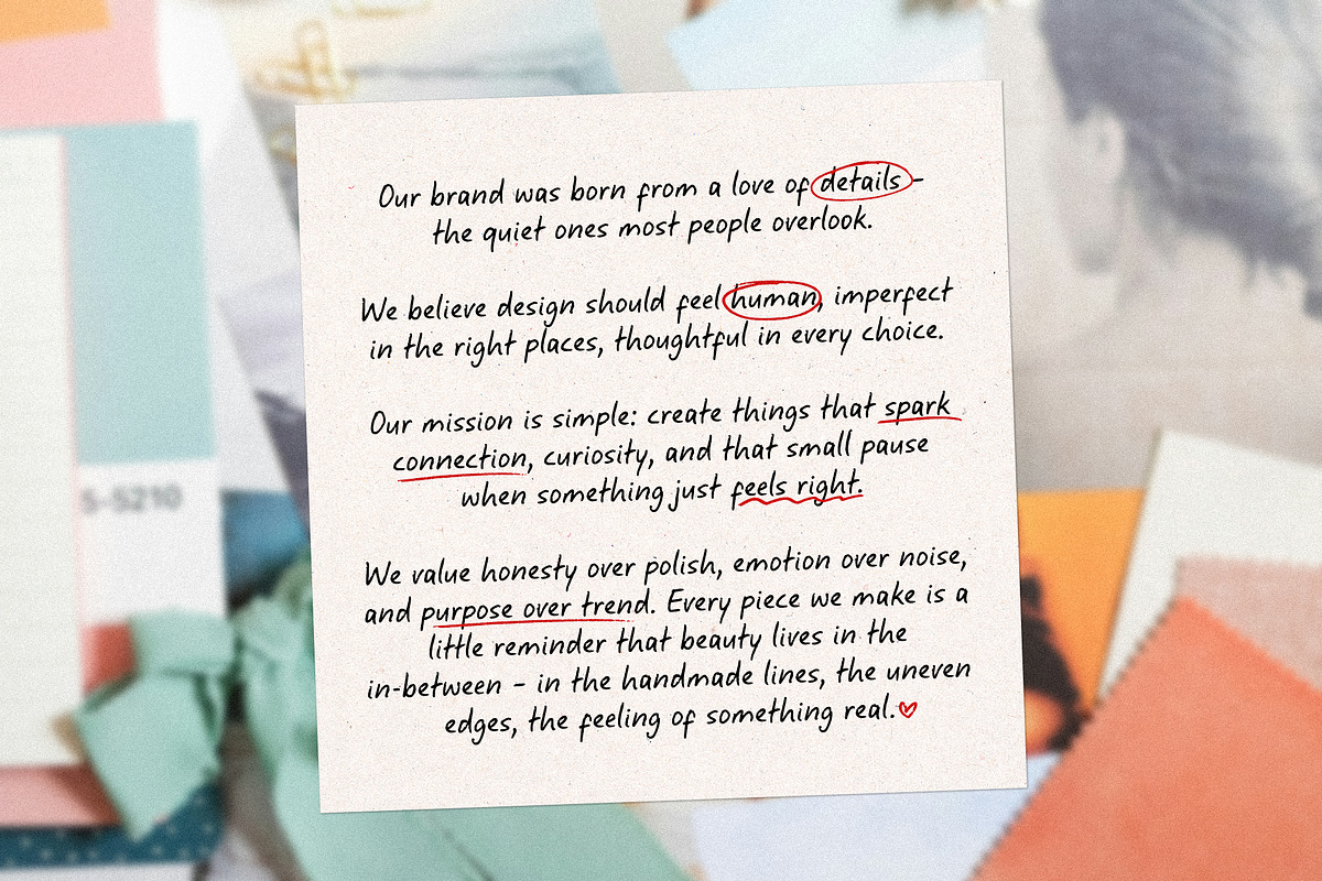 xo, Paloma - Handwritten Font Duo, a Handwritten Font by Dina Mae (Photo 10 of 13)
