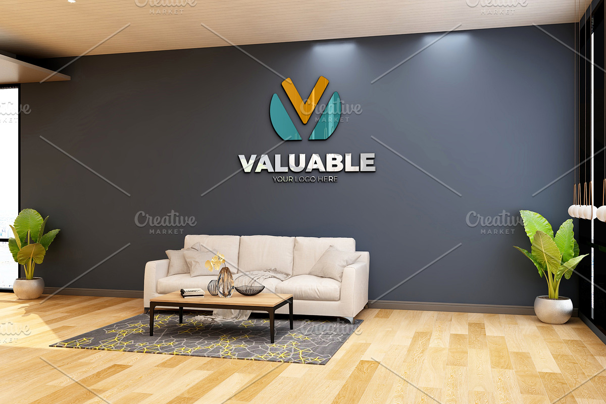 PSD Minimalist Office Logo Mockup, a Product Mockup by Ayy (Photo 4 of 23)