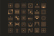 Lines - abstract boho logos, an Object Graphic by venimo (Thumbnail 2 of 8)