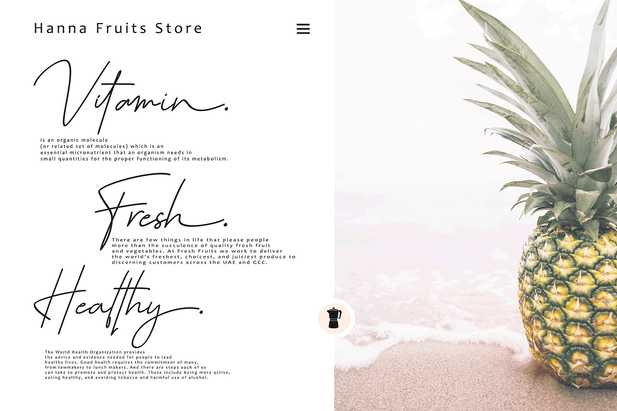 July it // Semi Signature Font preview 3