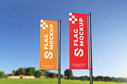 Flag Mockup, a Product Mockup by MrLetters (Thumbnail 3 of 5)