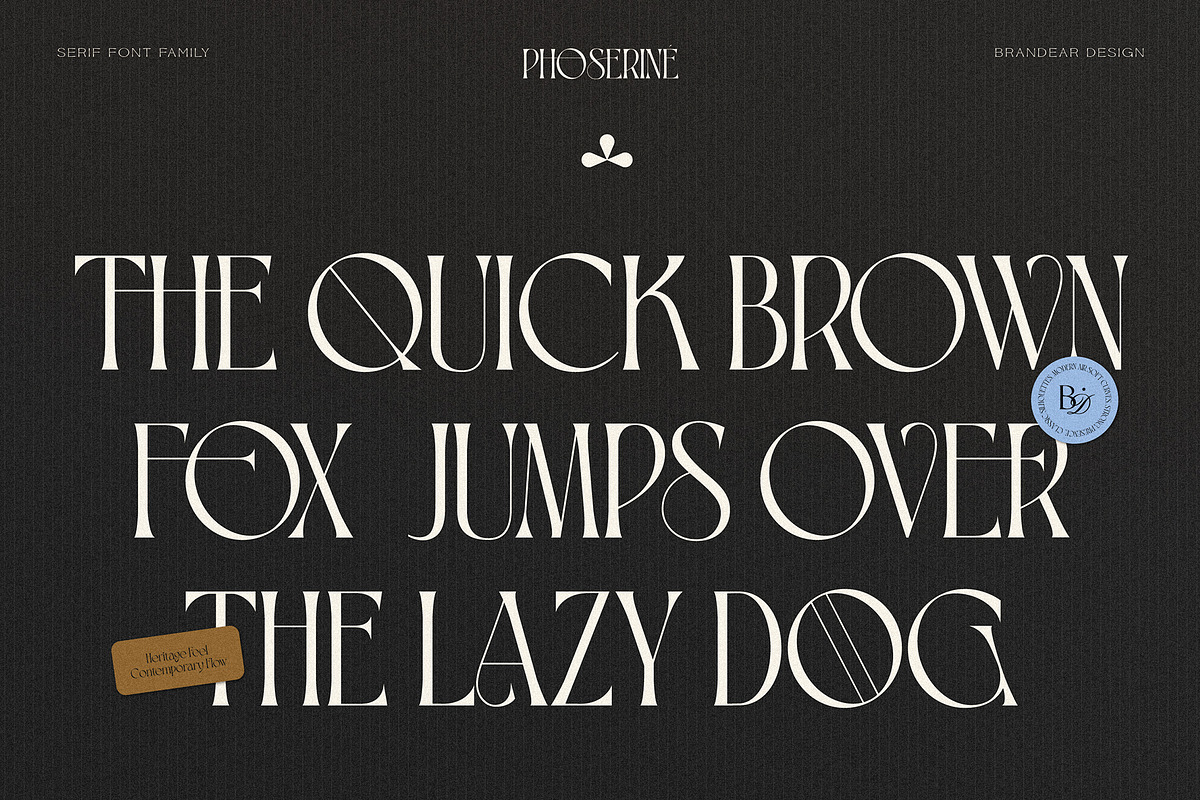 BD PHOSERINÉ | Display Serif, a Serif Font by Brandear Design (Photo 4 of 23)
