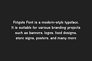 Fetgols - Modern Font, a Sans Serif Font by QR Design Studio (Thumbnail 5 of 7)