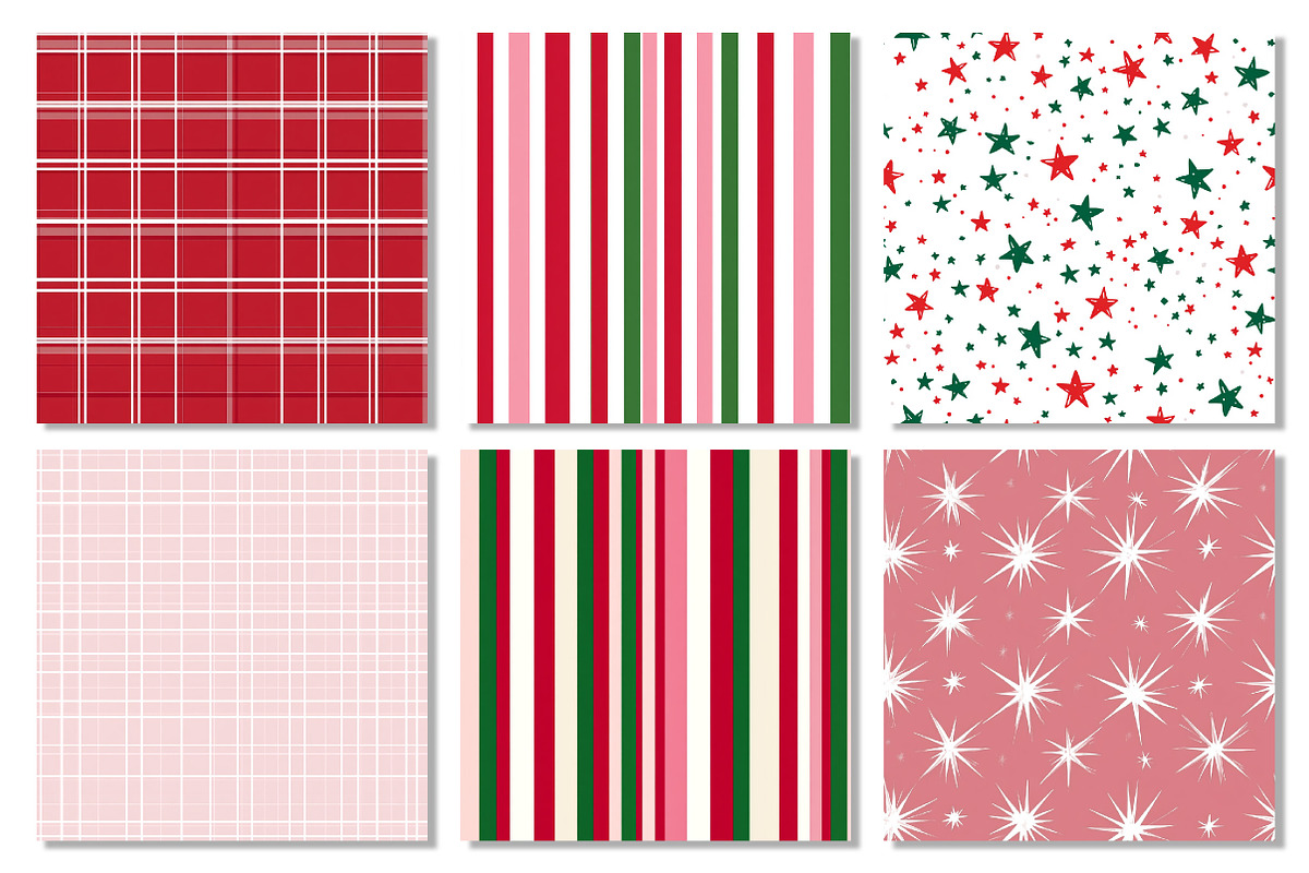 Christmas Seamless Paper Patterns, a Pattern Graphic by Dream Creation (Photo 6 of 6)