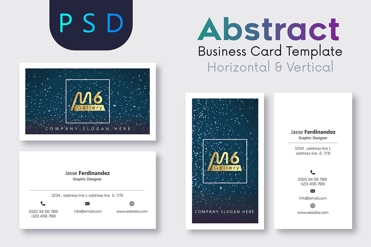 Unique 50 Business Card Bundle, a Business Card Template by M6 Gallery (Photo 2 of 151)