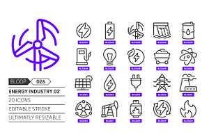 Energy Industry 02, Bloop Icons