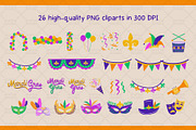 Mardi Gras Graphic Set, a Pattern Graphic by Drafts n Doodles (Thumbnail 2 of 6)