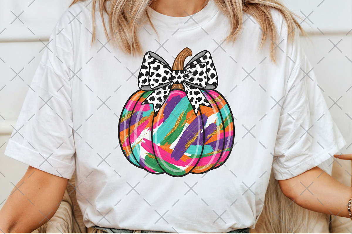 Pastel Brushstroke Pumpkin PNG, an Illustration by Craft Nest (Photo 3 of 6)