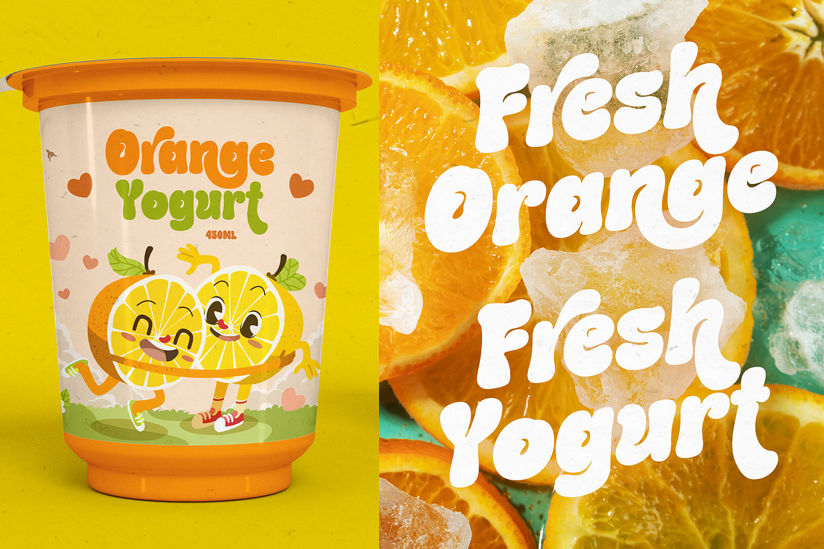 Groovy Gum - A Bubbly Display Font, a Symbol Font by agnyhasyastudio (Photo 7 of 14)