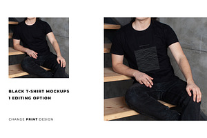 REALISTIC MALE T-SHIRT MOCKUP BUNDLE