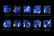 50 Development UI illustrations, a Templates & Theme by Visual Generation (Thumbnail 8 of 12)