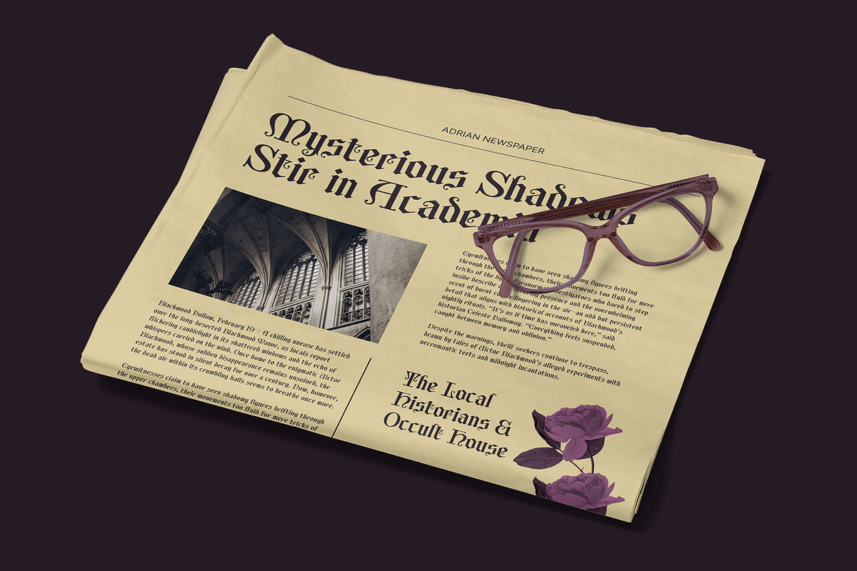 CS Maglite – Gothic Uncial Font, a Blackletter Font by Craft Supply Co. (Photo 4 of 8)