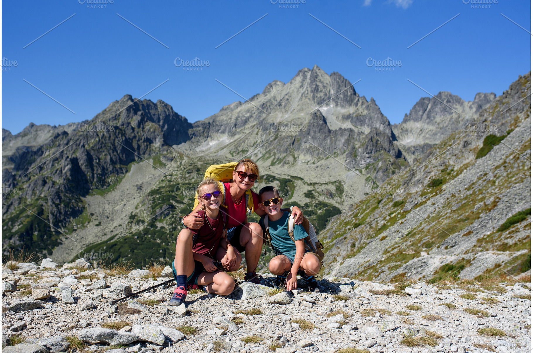 Portrait of grandmother with, a Nature Photo by HalfPoint