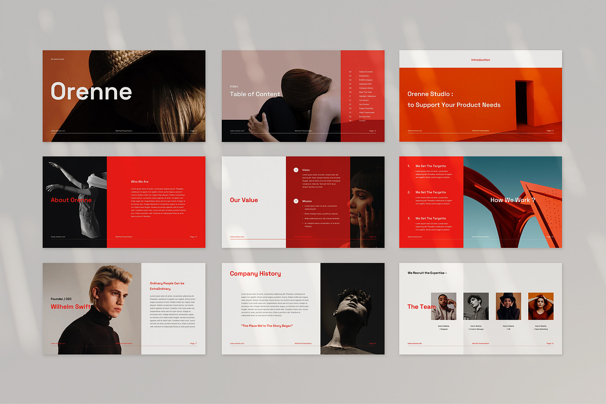 Orenne Powerpoint, a Presentation Template by Visuel Colonie®