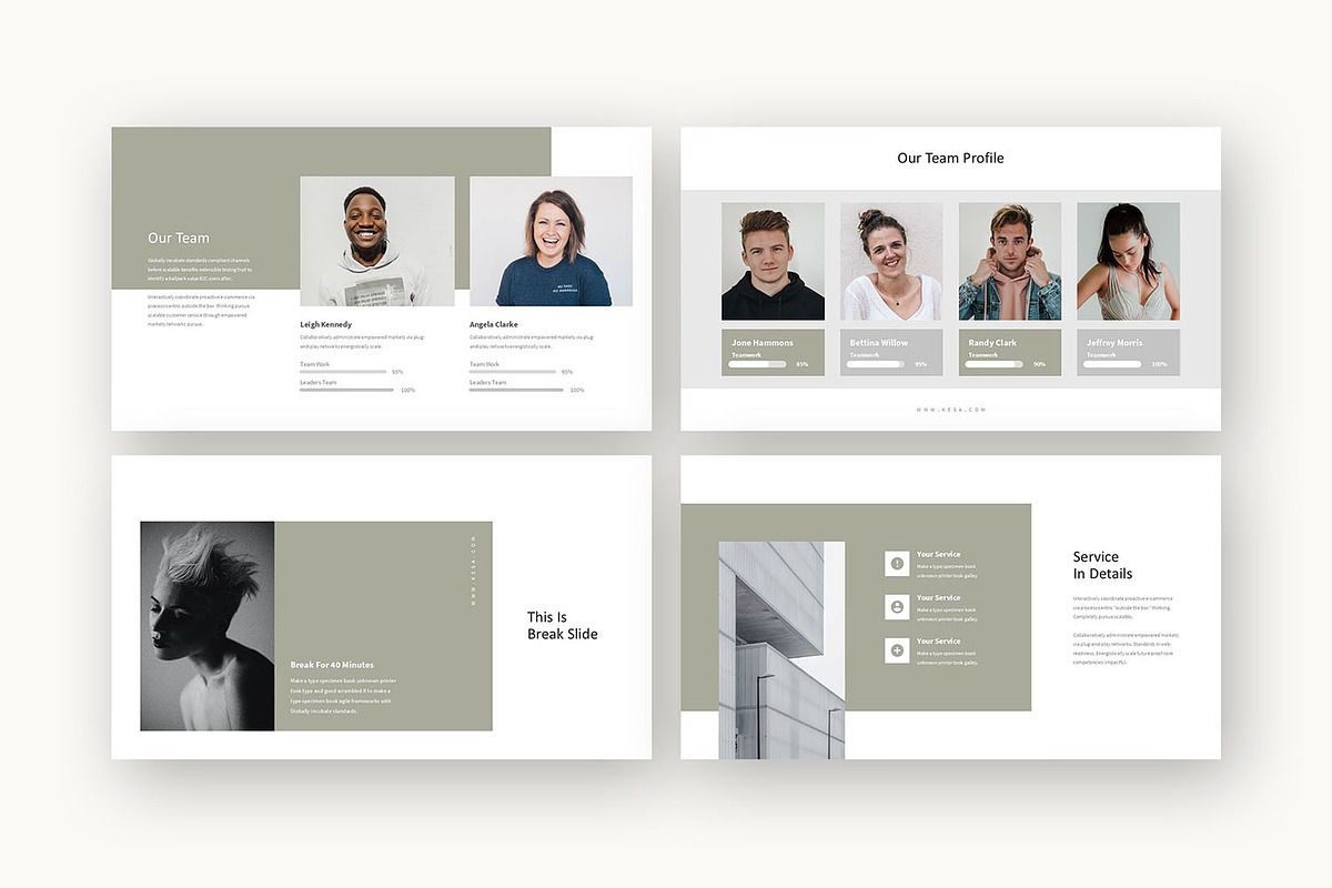 Kesa : Creative Pitch Powerpoint, a Presentation Template by Punkl Camp (Photo 5 of 16)