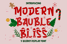Modern Bauble Bliss – Quirky Font