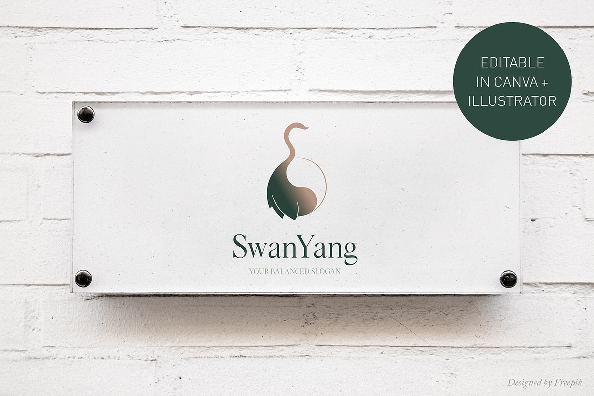 Yin Yang Logo Template | Canva & AI preview 2
